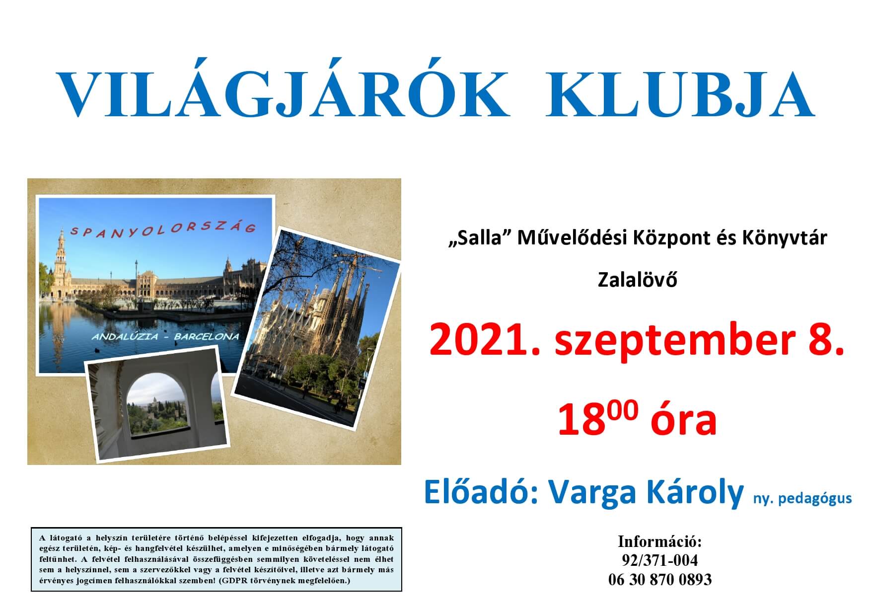 Világjárók Klubja 2021.09.08.