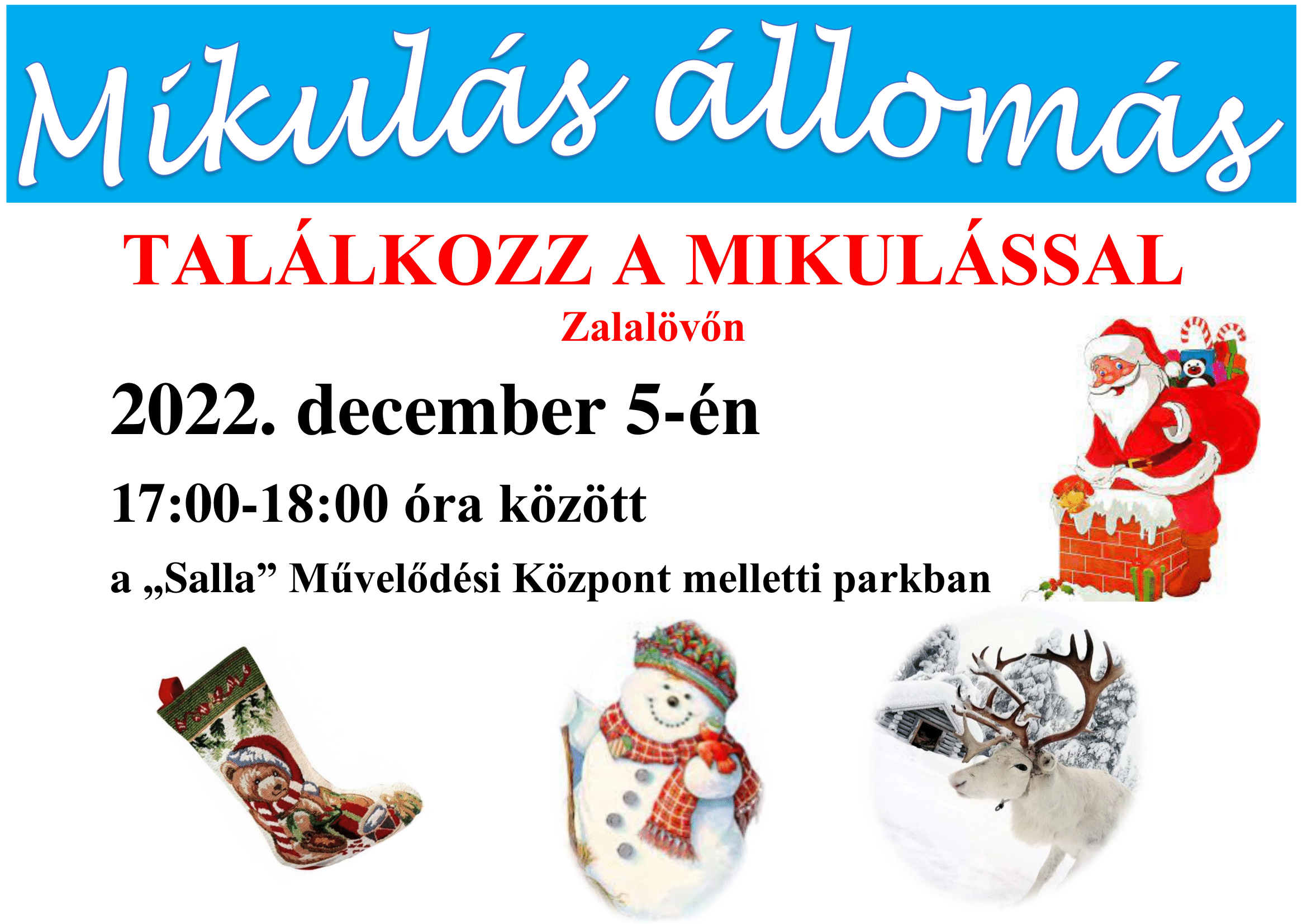 Mikulás állomás Zalalövőn