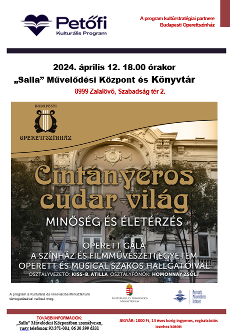 „Cintányéros cudar világ” – operettgála