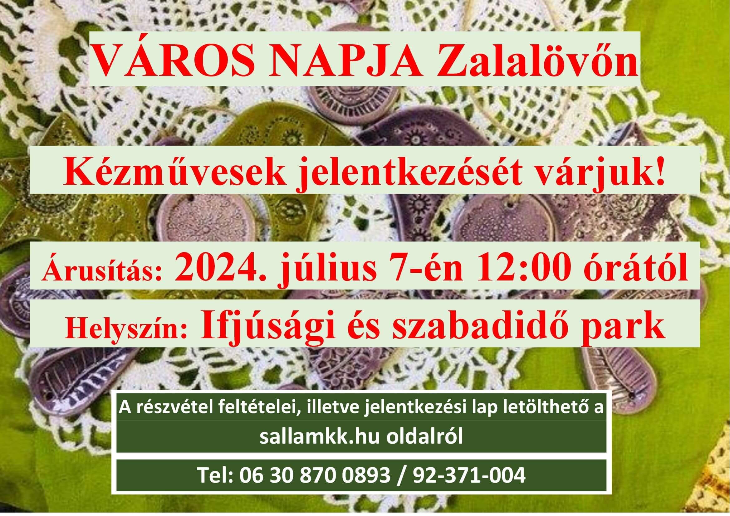 Város Napja – Kézművesek jelentkezését várjuk!