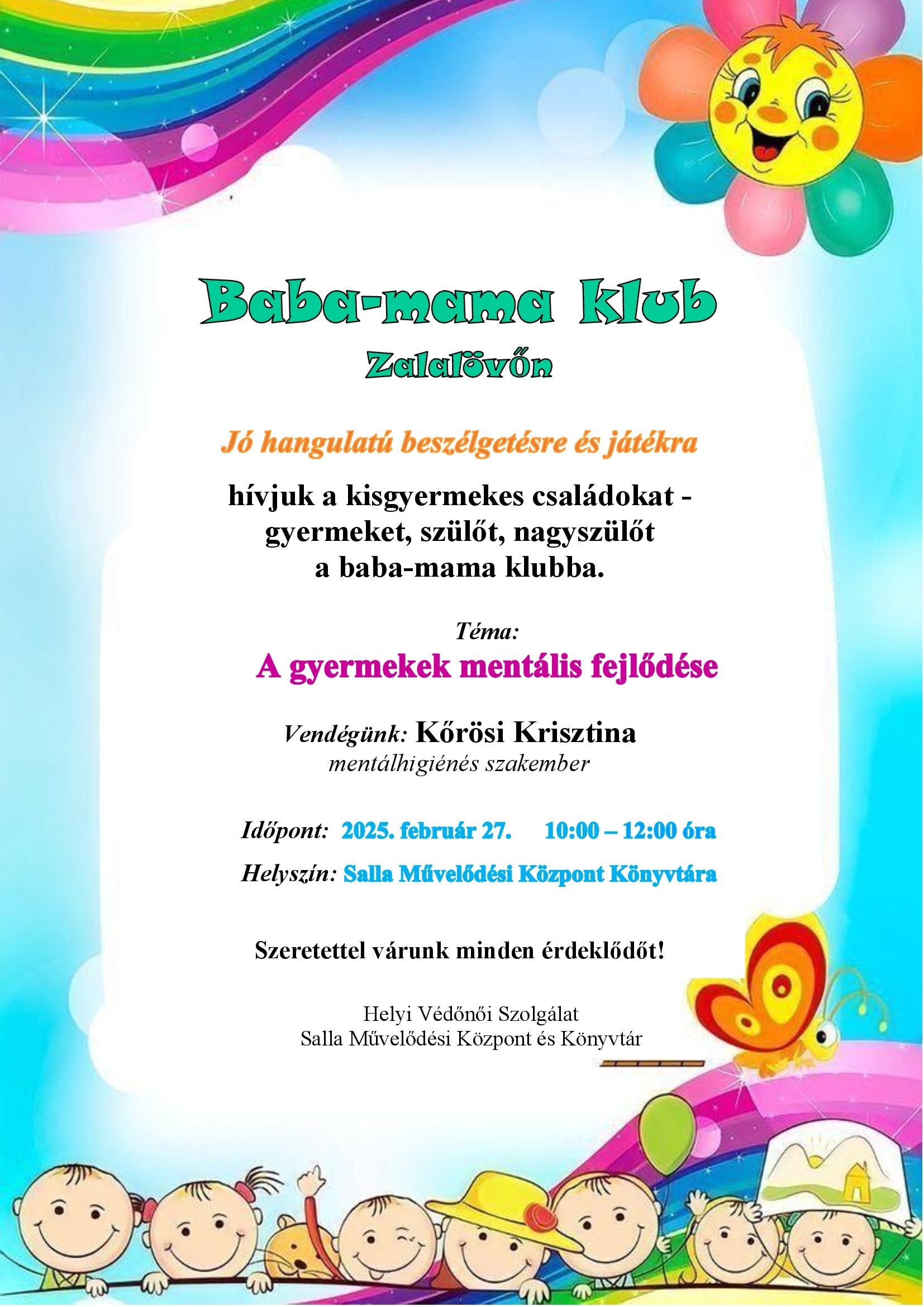 A gyermekek mentális fejlődése – Baba-mama klub Zalalövőn