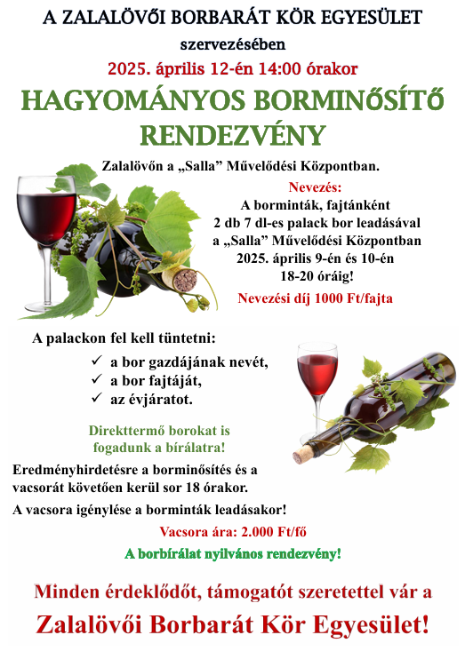 Hagyományos borminősítő rendezvény