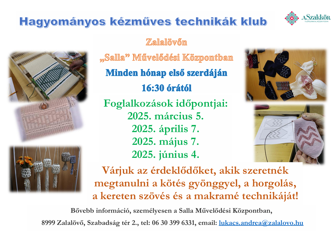 Hagyományos kézműves technikák klub