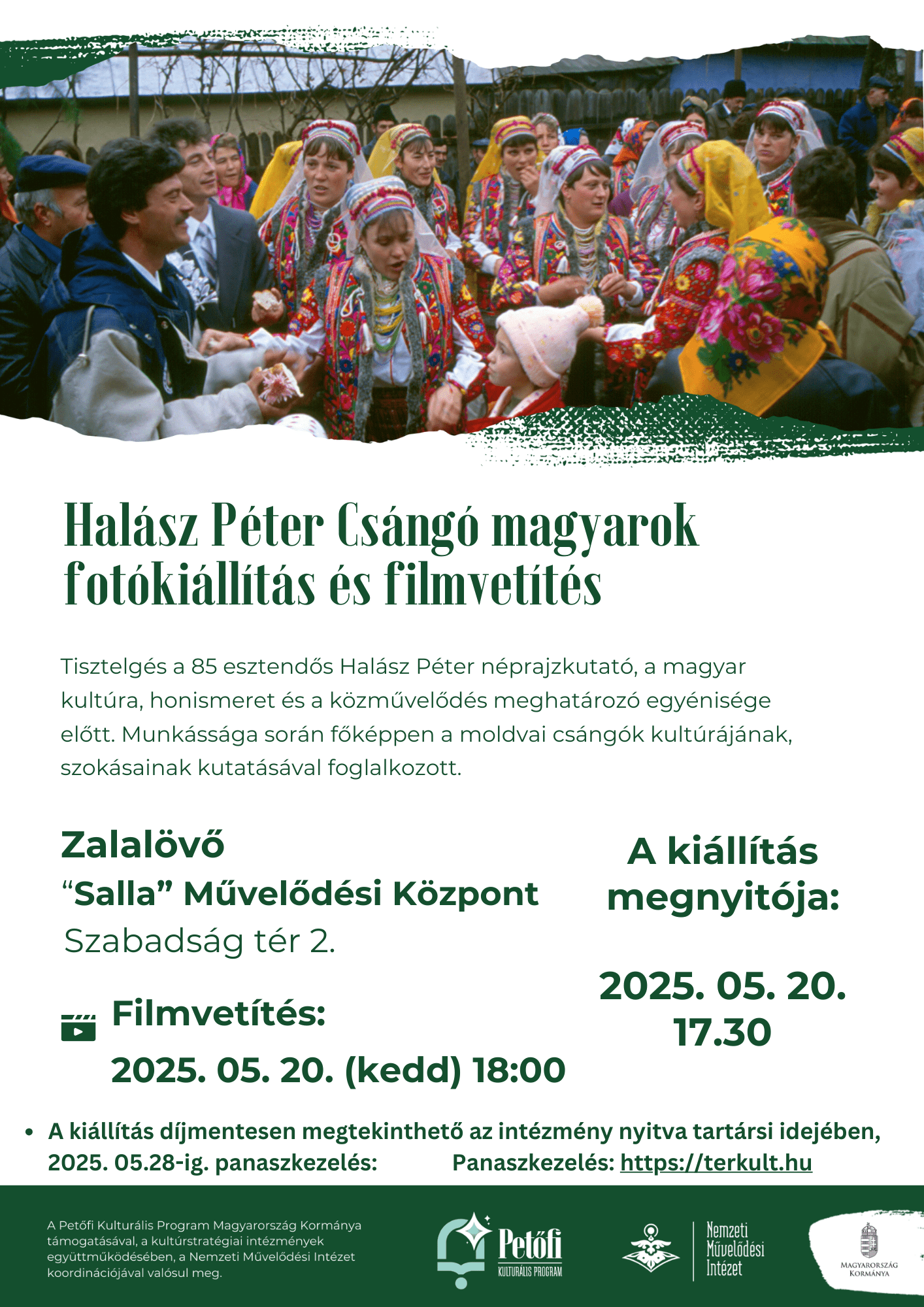 Csángó magyarok  fotókiállítás és filmvetítés