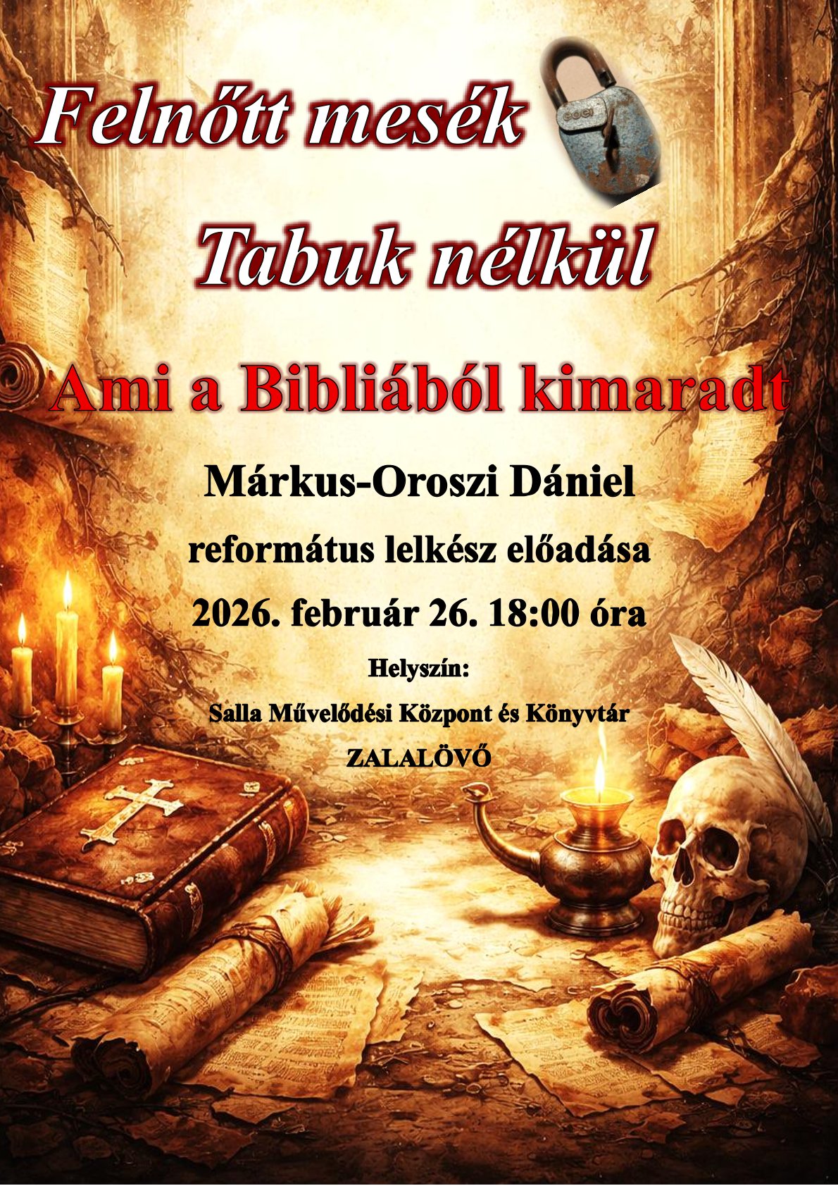 Ami a Bibliából kimaradt – Márkus-Oroszi Dániel előadása