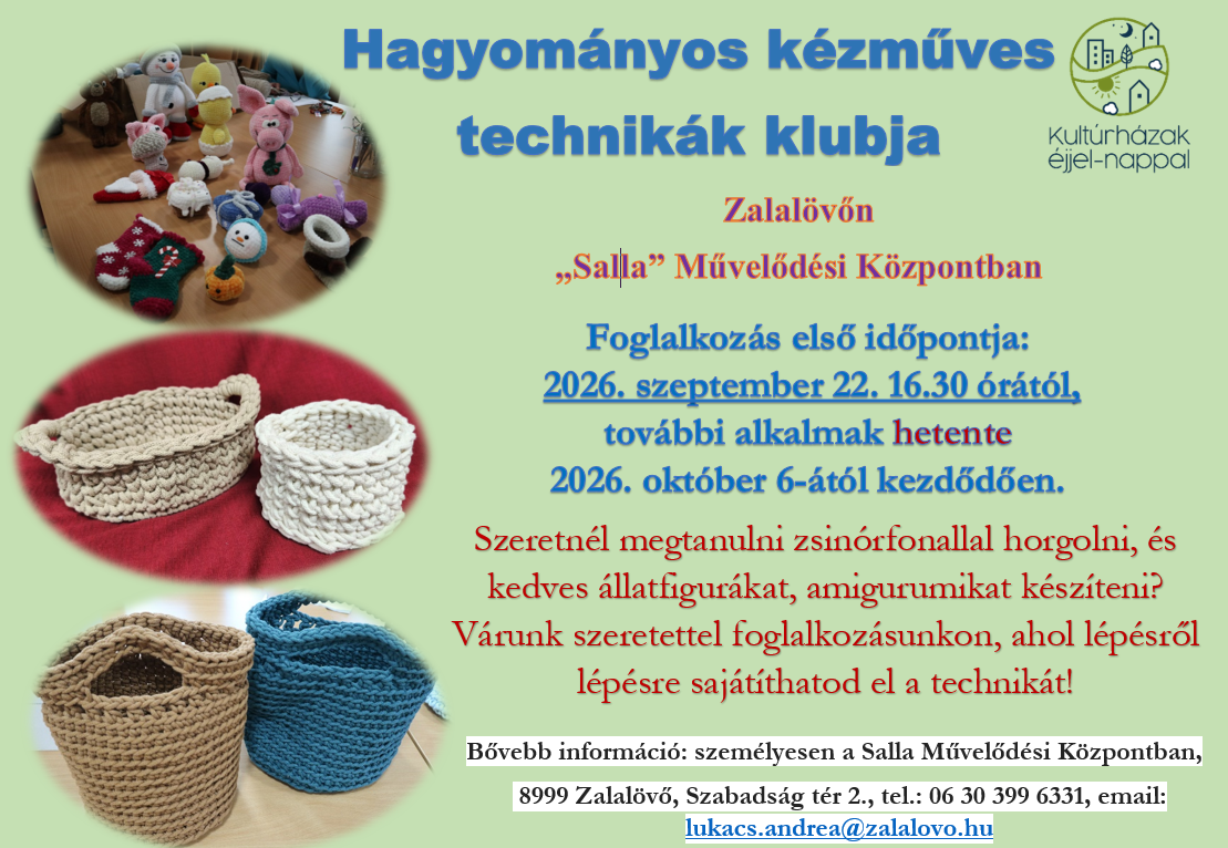Hagyományos kézműves technikák klubja